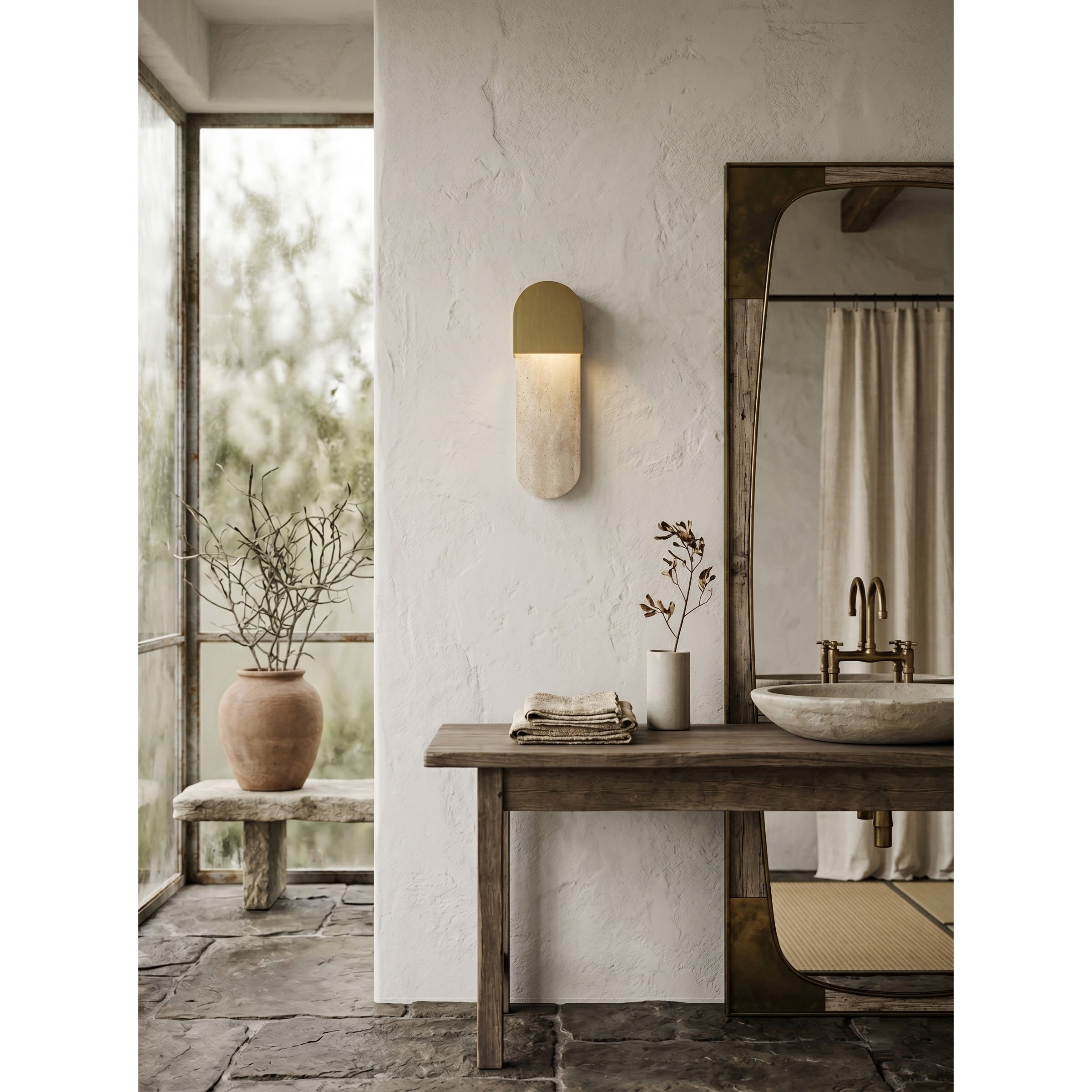 The back of the Hudson Wall Sconce showing mounting details.