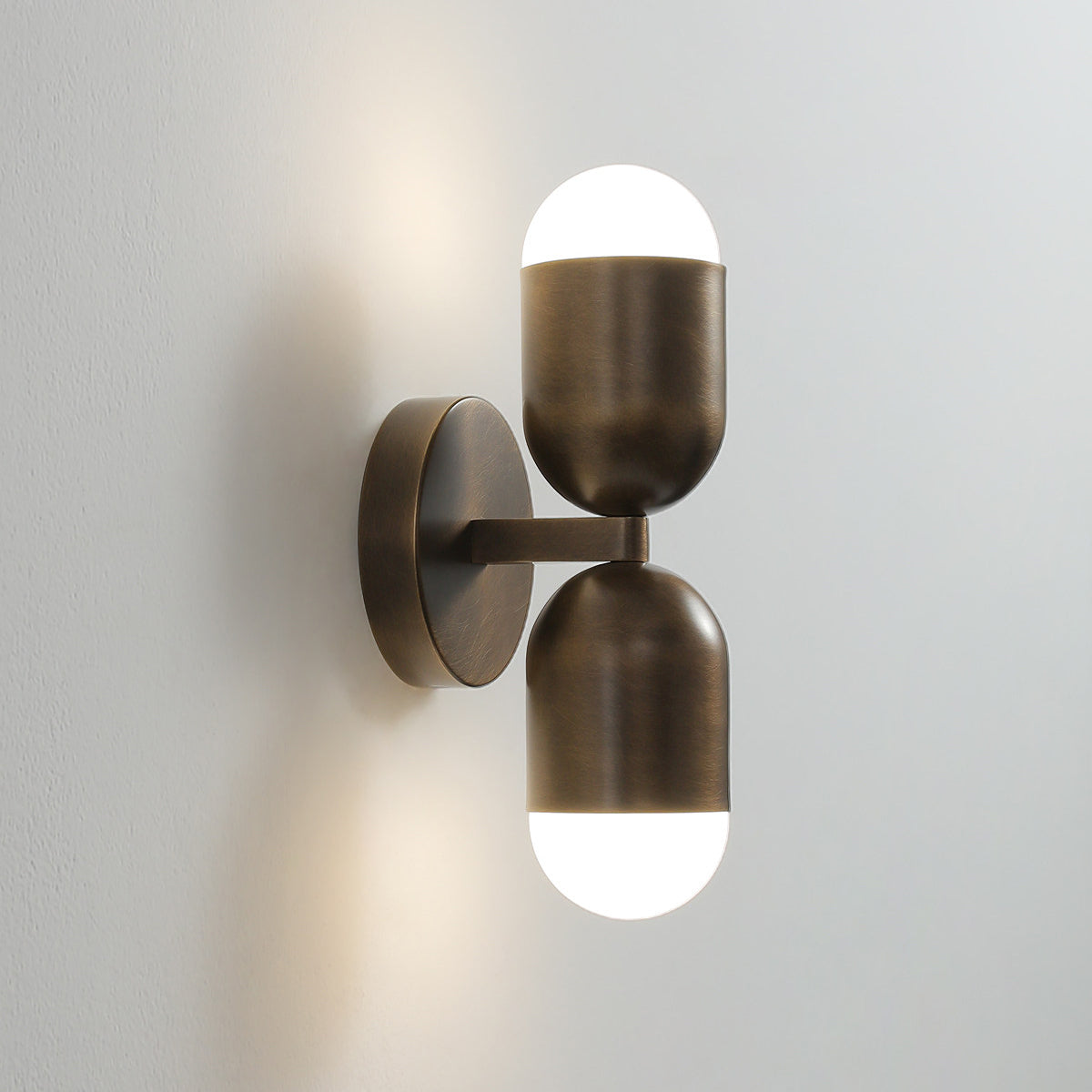 The clean lines and modern organic design of the Jensen Wall Sconce.