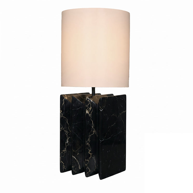 Lifestyle image of the Jman Marble Table Lamp in a curated, quiet luxury interior.