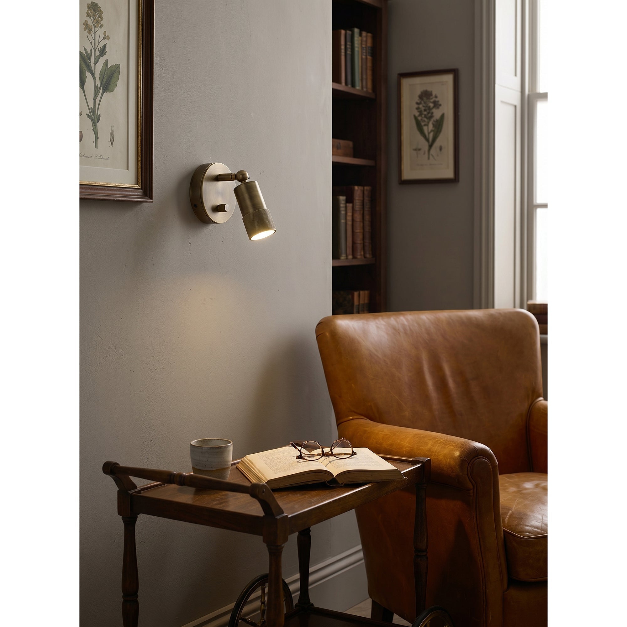 Lifestyle photo of the Jura Wall Sconce in an entryway.