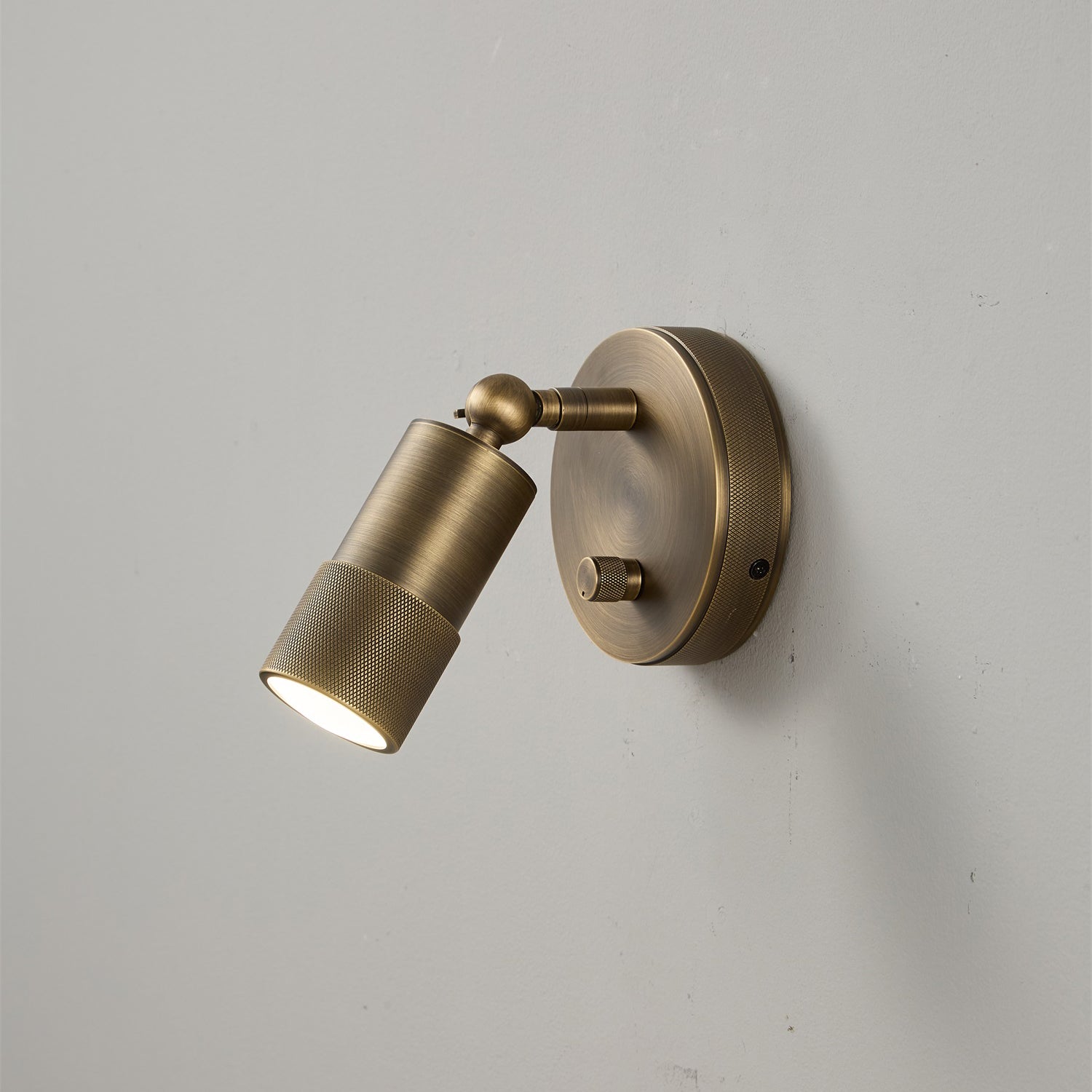 Close-up of the adjustable joint on the Jura Wall Sconce.