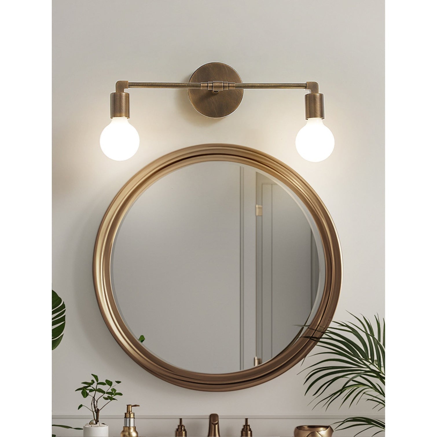 Karma Wall Sconce in a hallway setting, providing accent lighting.