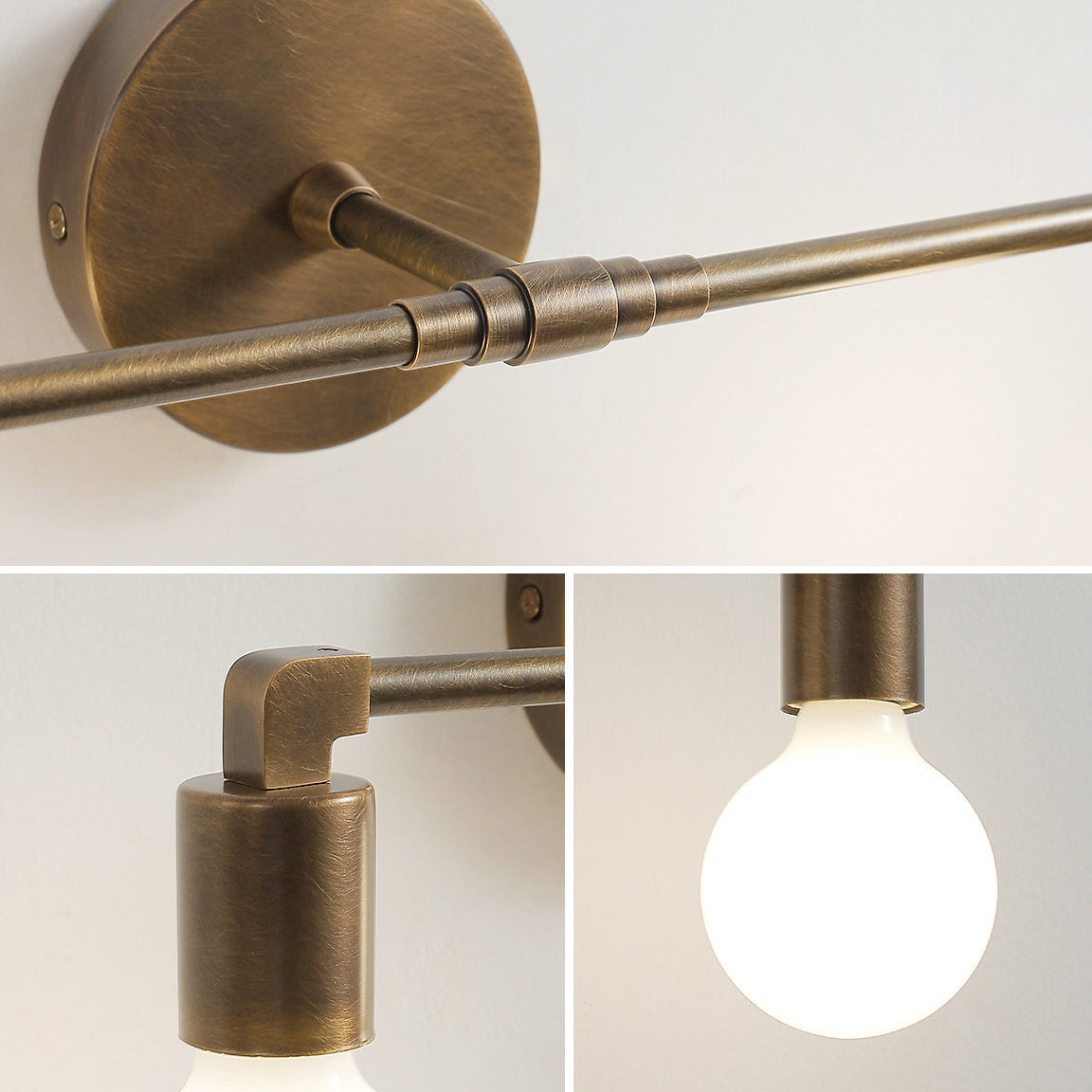 Top-down view showing the dual light sources of the Karma Sconce.