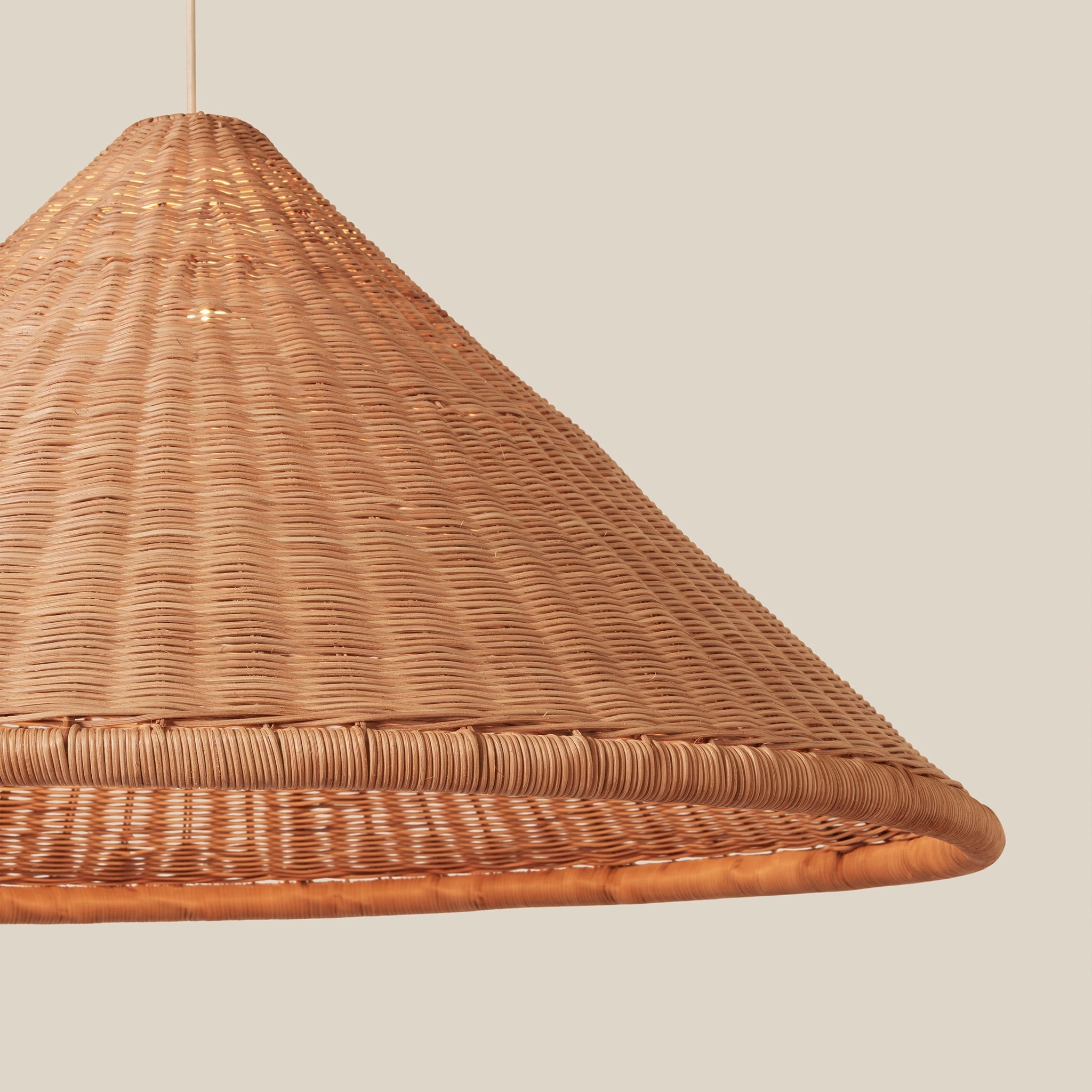 Dimensional drawing of the large Kasbah pendant lamp (93cm).
