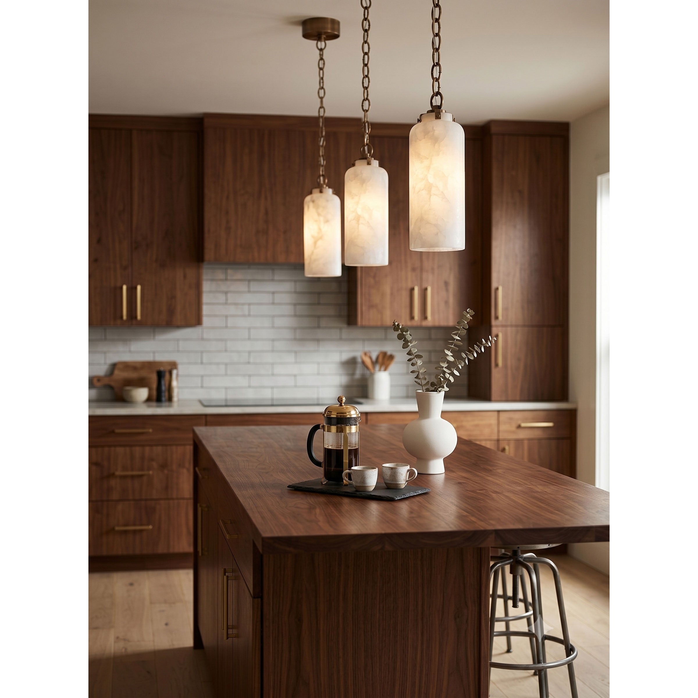 Single Katie Pendant Lamp illuminating a welcoming entryway.