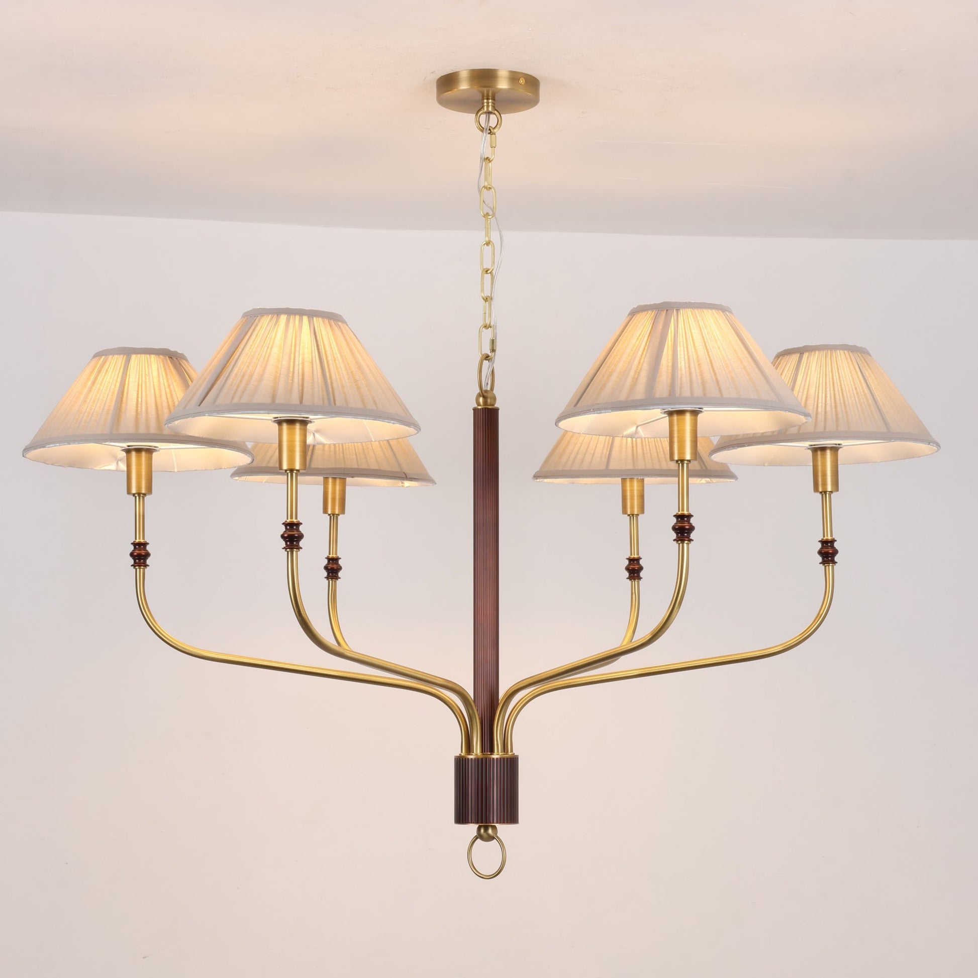 The elegant silhouette of the Laurent Chandelier.