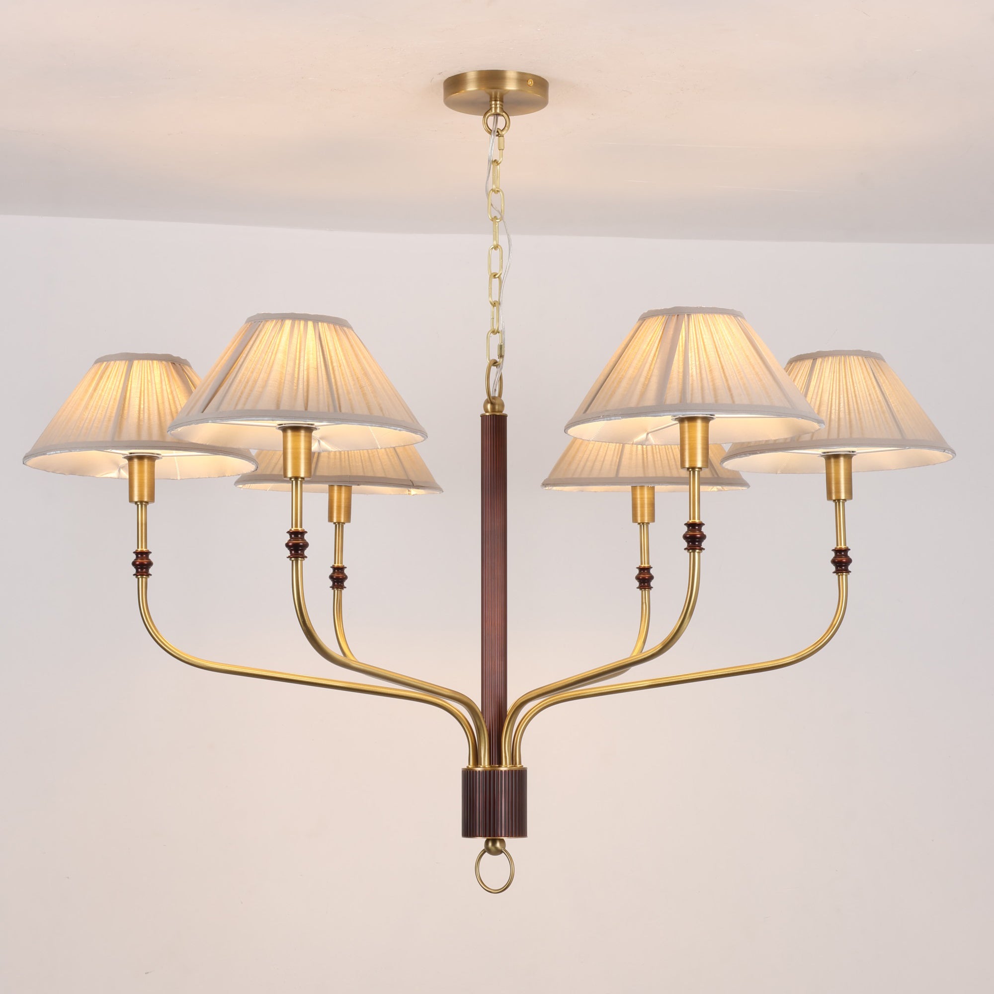 The elegant silhouette of the Laurent Chandelier.