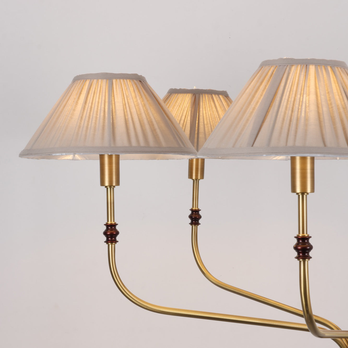The grandmillennial aesthetic of the Laurent Chandelier.