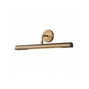 Loxen Wall Sconce in brushed brass, front view.