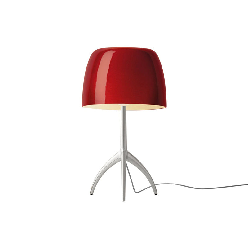 The white Lumiere Table Lamp in a contemporary setting.