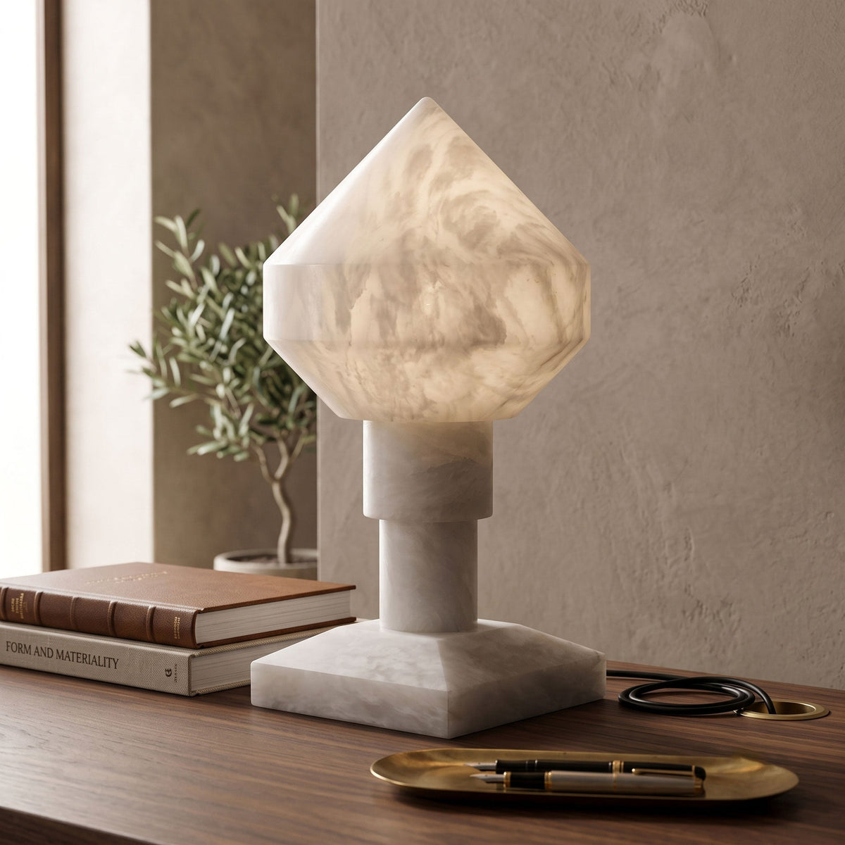 Garnwick Alabaster Table Lamp