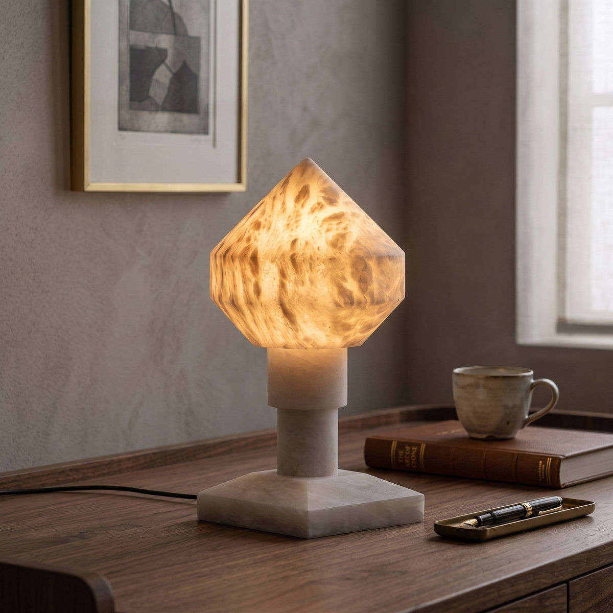 Garnwick Alabaster Table Lamp
