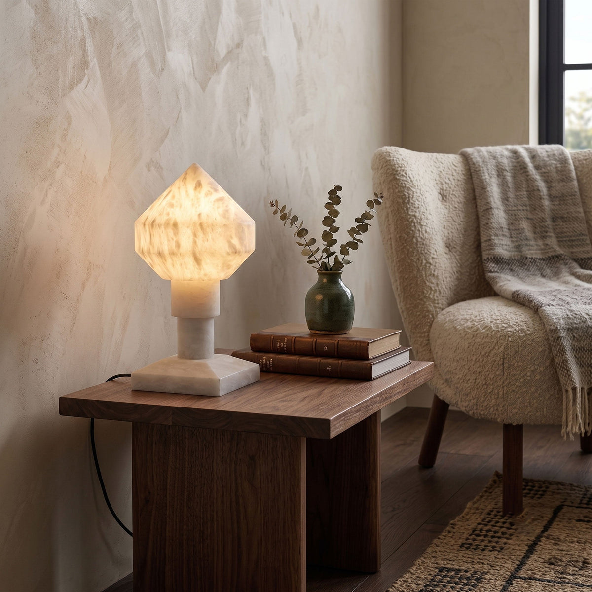 Garnwick Alabaster Table Lamp