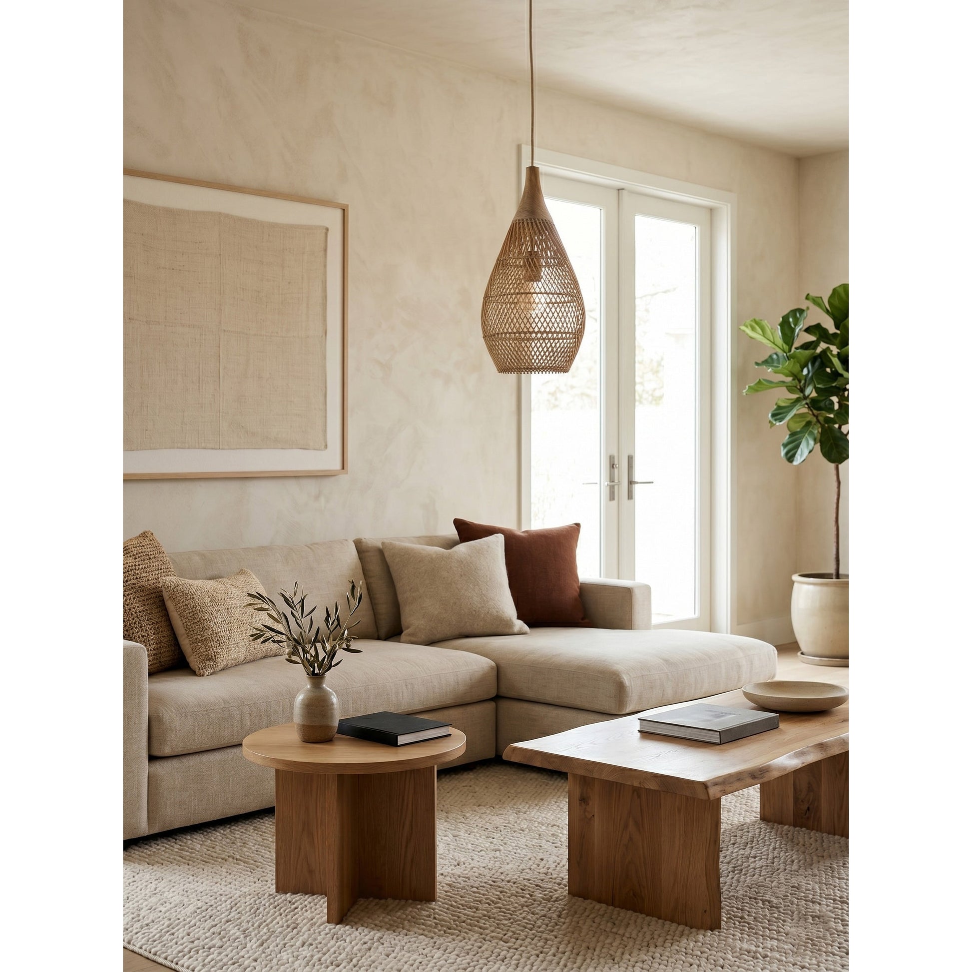 Dimensional drawing of the 25cm teardrop pendant lamp.