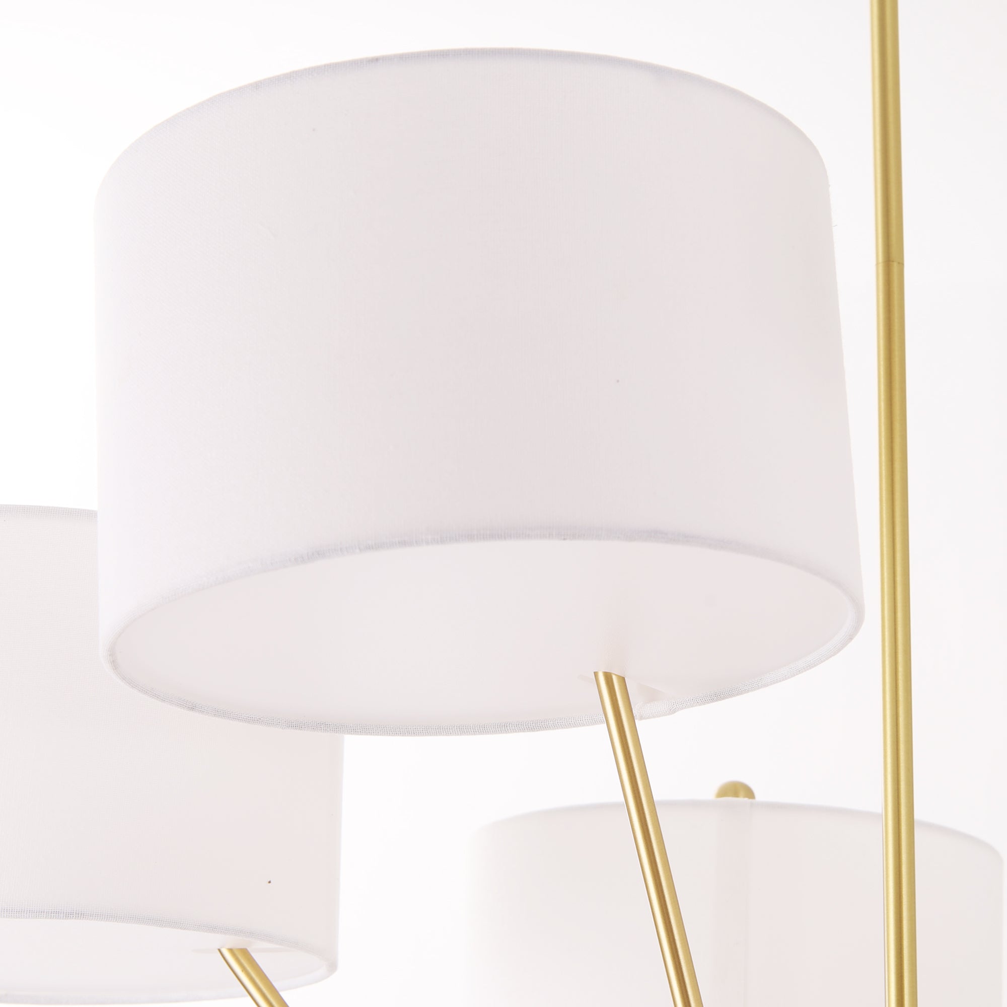 Unlit view of the Mantis Chandelier to highlight its structural design.