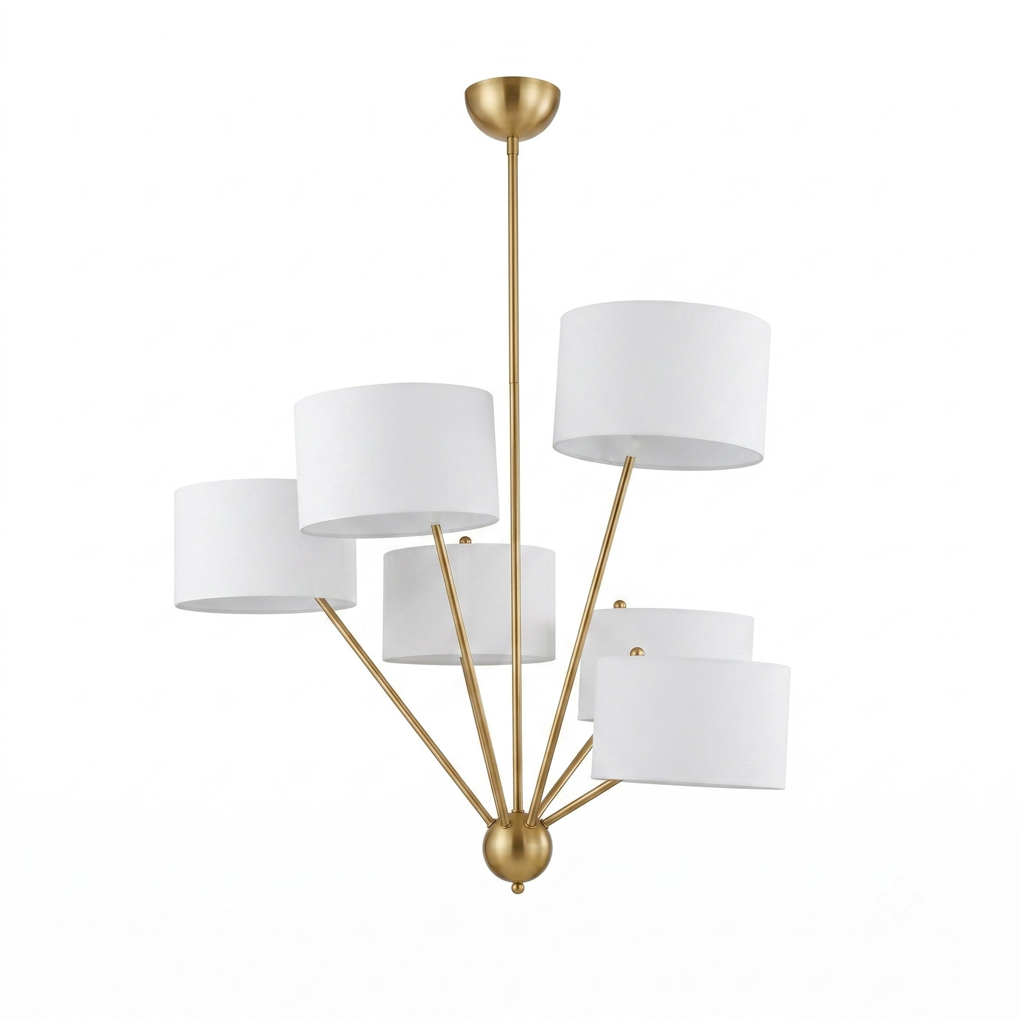 Dimensional drawing of the Mantis Chandelier: Diameter 70cm, Height 60cm.