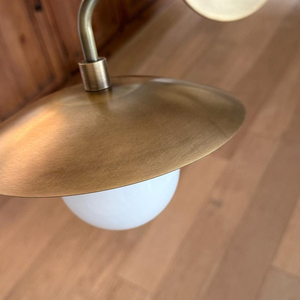 Full view of the Marie Petite 2-Light Plug-in Wall Sconce.