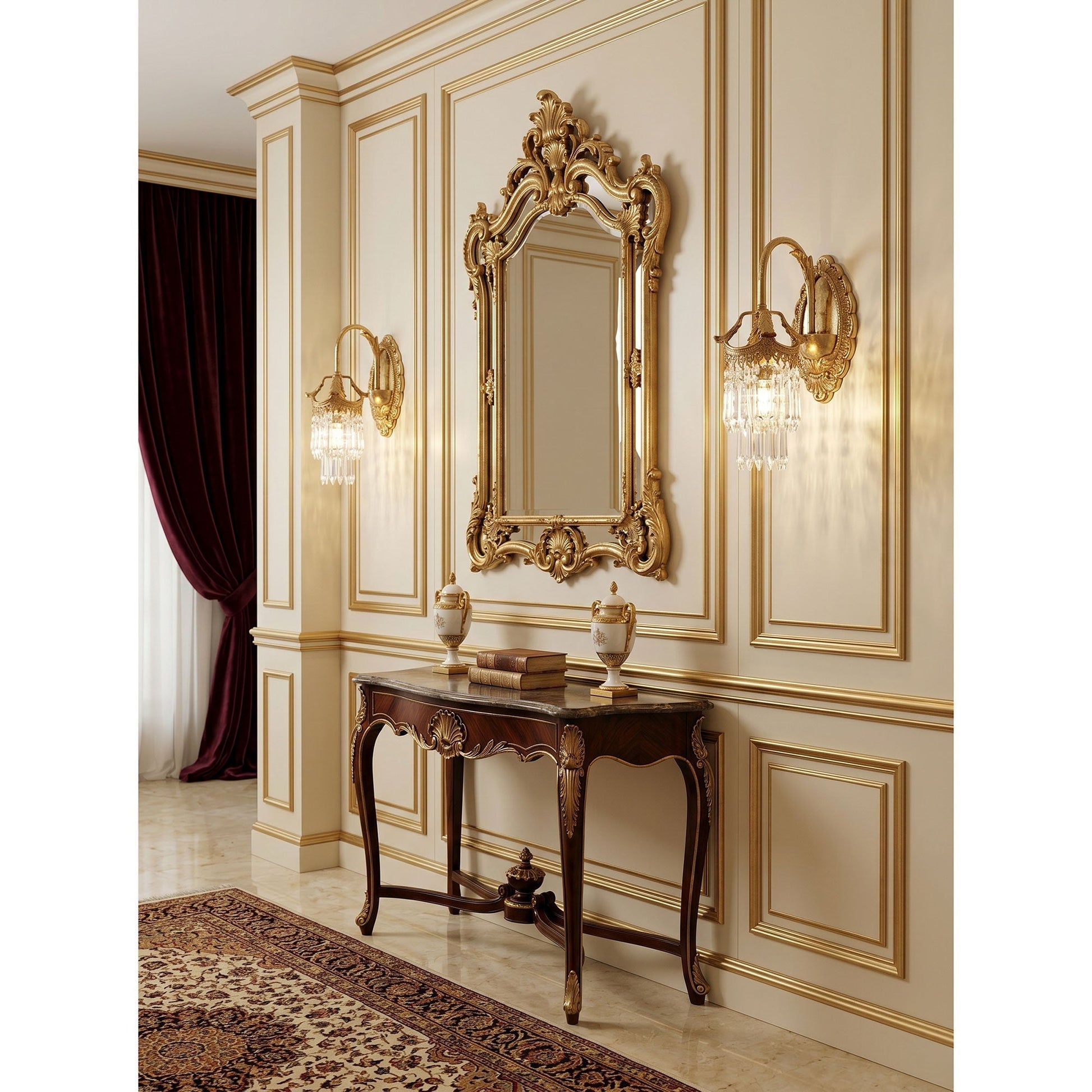 The sconce illuminating a cozy reading nook with its warm light.