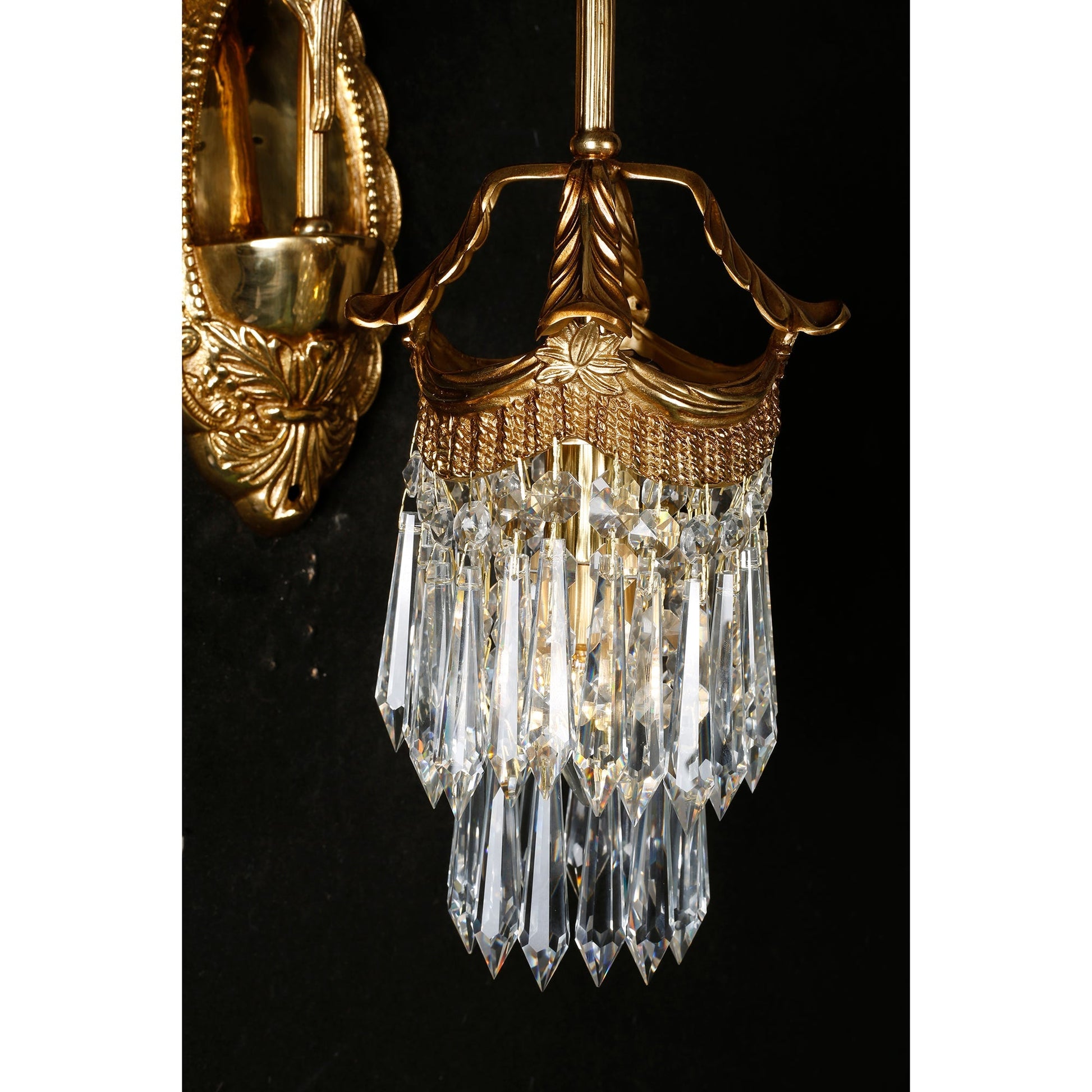 The sconce featured in a French country inspired interior.