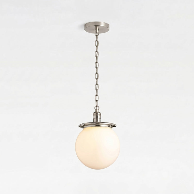 Black finish detail of the Nolan Globe Pendant.