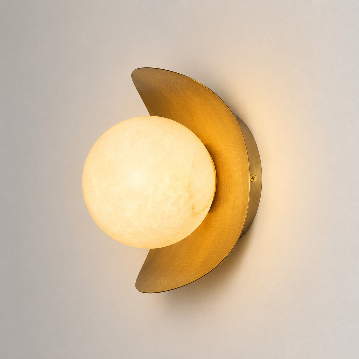 Top-down view of the Nouvel Alabaster Wall Sconce.