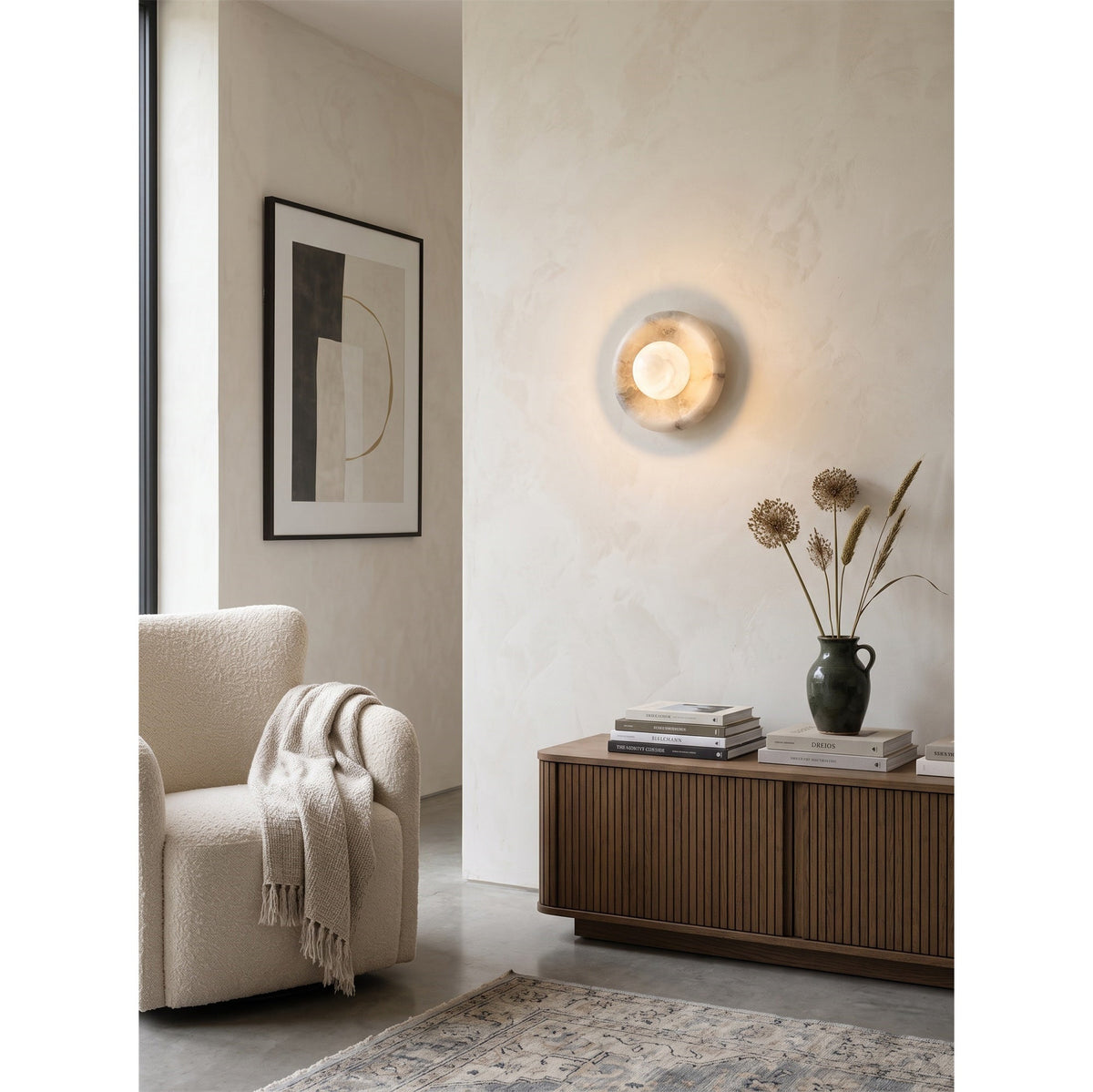 Darrowmere Spain Alabaster Wall Sconce