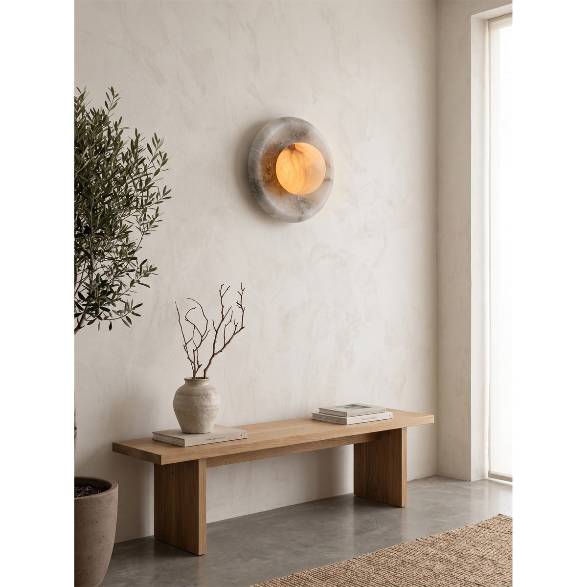 Darrowmere Spain Alabaster Wall Sconce