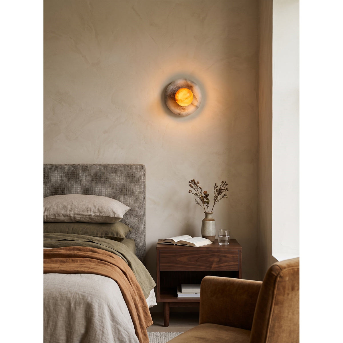 Darrowmere Spain Alabaster Wall Sconce