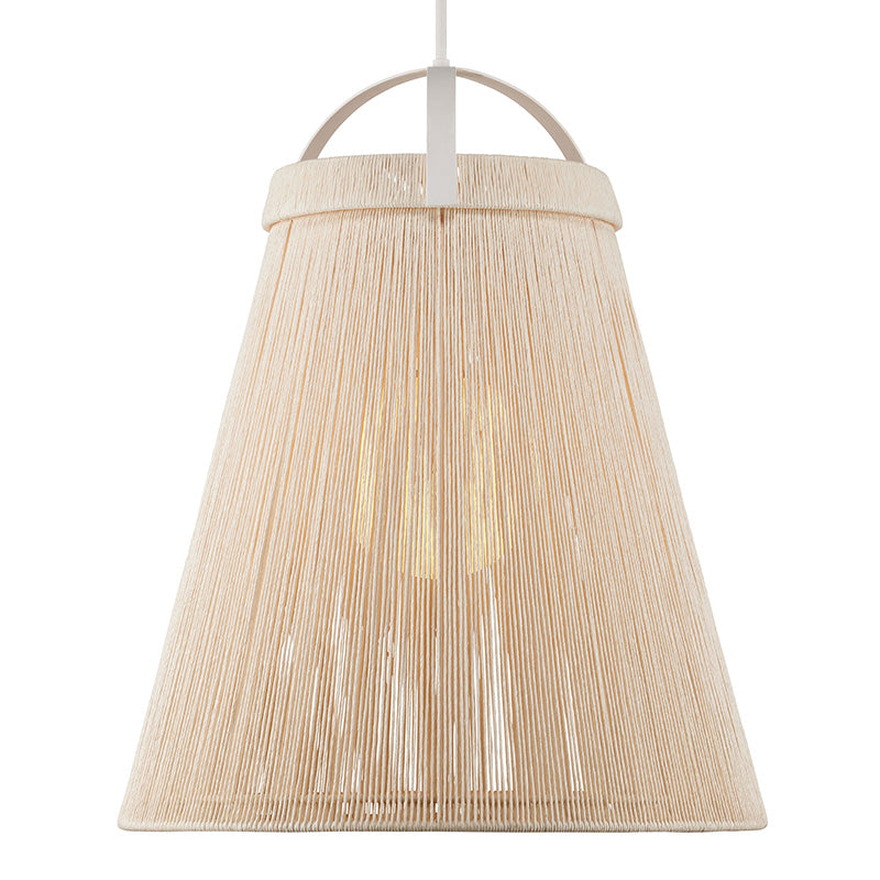 The lamp's texture illuminated from within.
