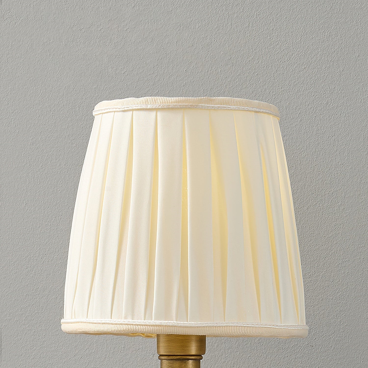 Close-up on the texture of the aged antique brass finish.