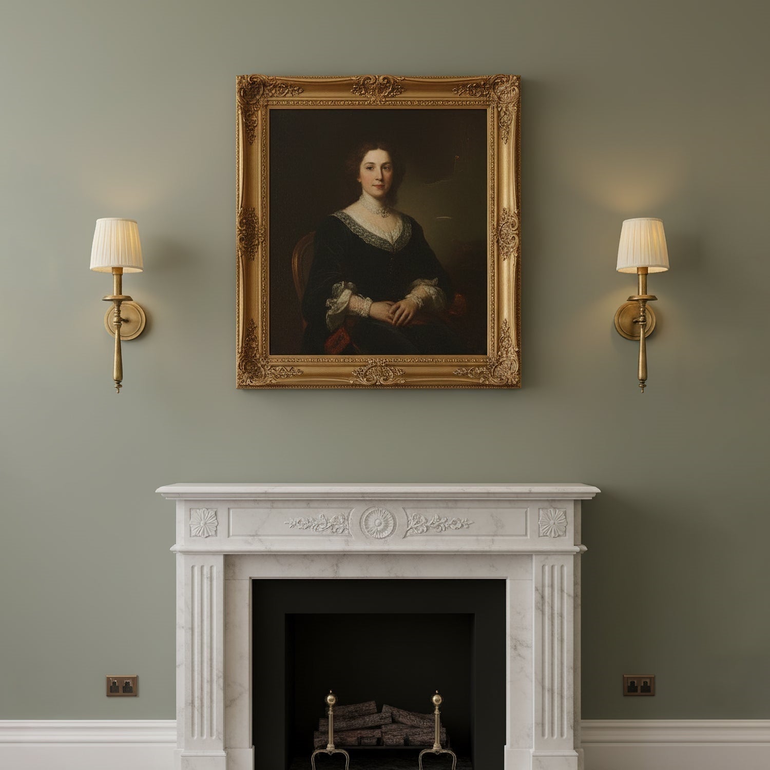 Payson Wall Sconce used as a bedside reading light in a traditional bedroom.