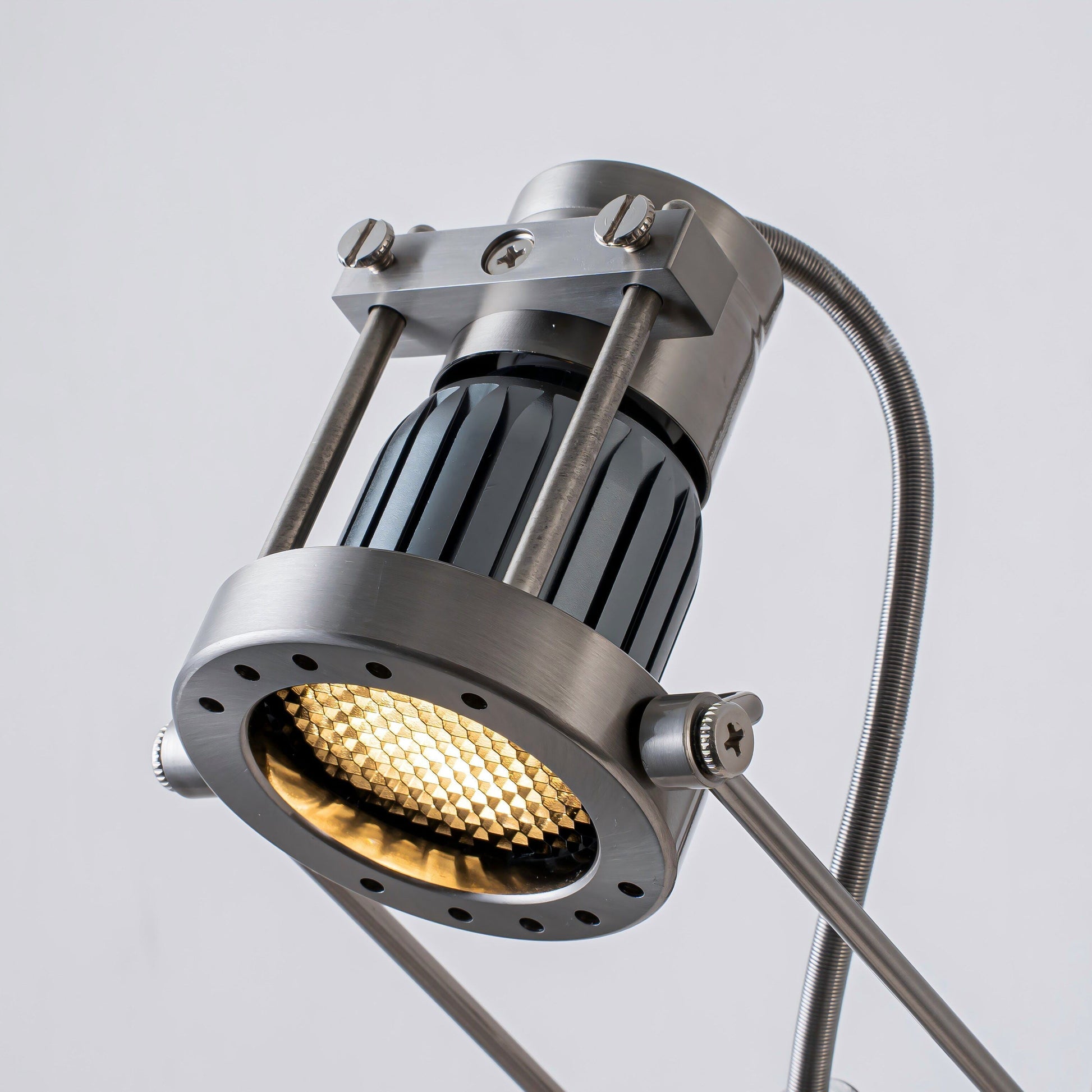 A product dimensions overlay on an image of the sconce.
