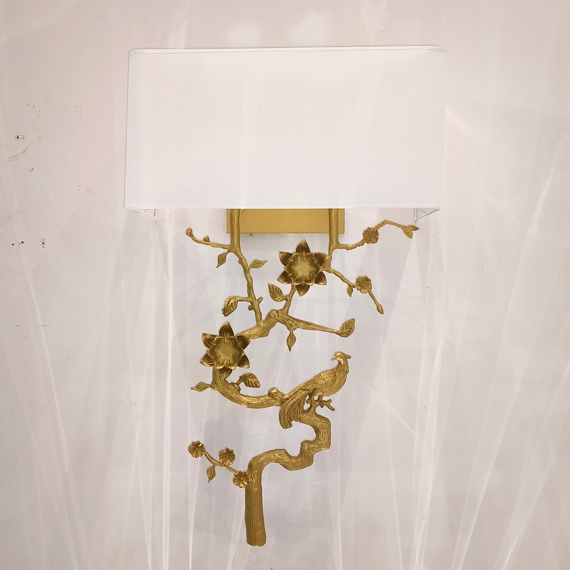 The Sanremo Wall Sconce unlit, showcasing its form.