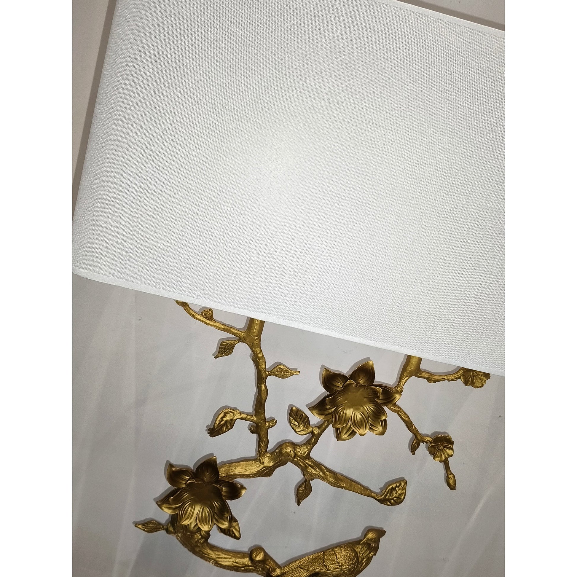 Backplate and hardwiring components of the Sanremo Wall Sconce.