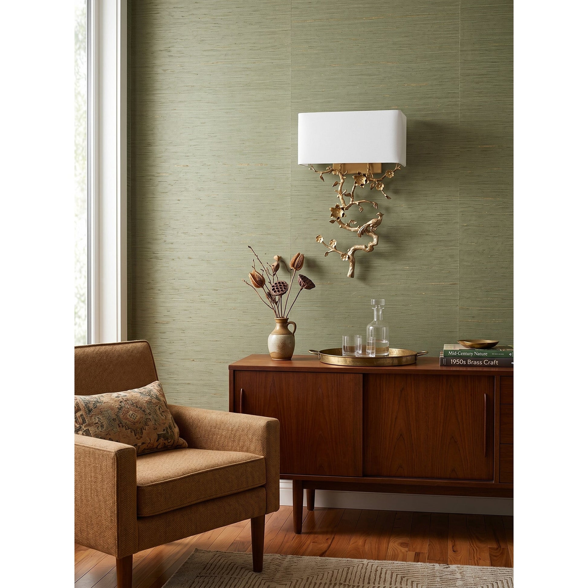 Sanremo Wall Sconce installed in an elegant entryway setting.