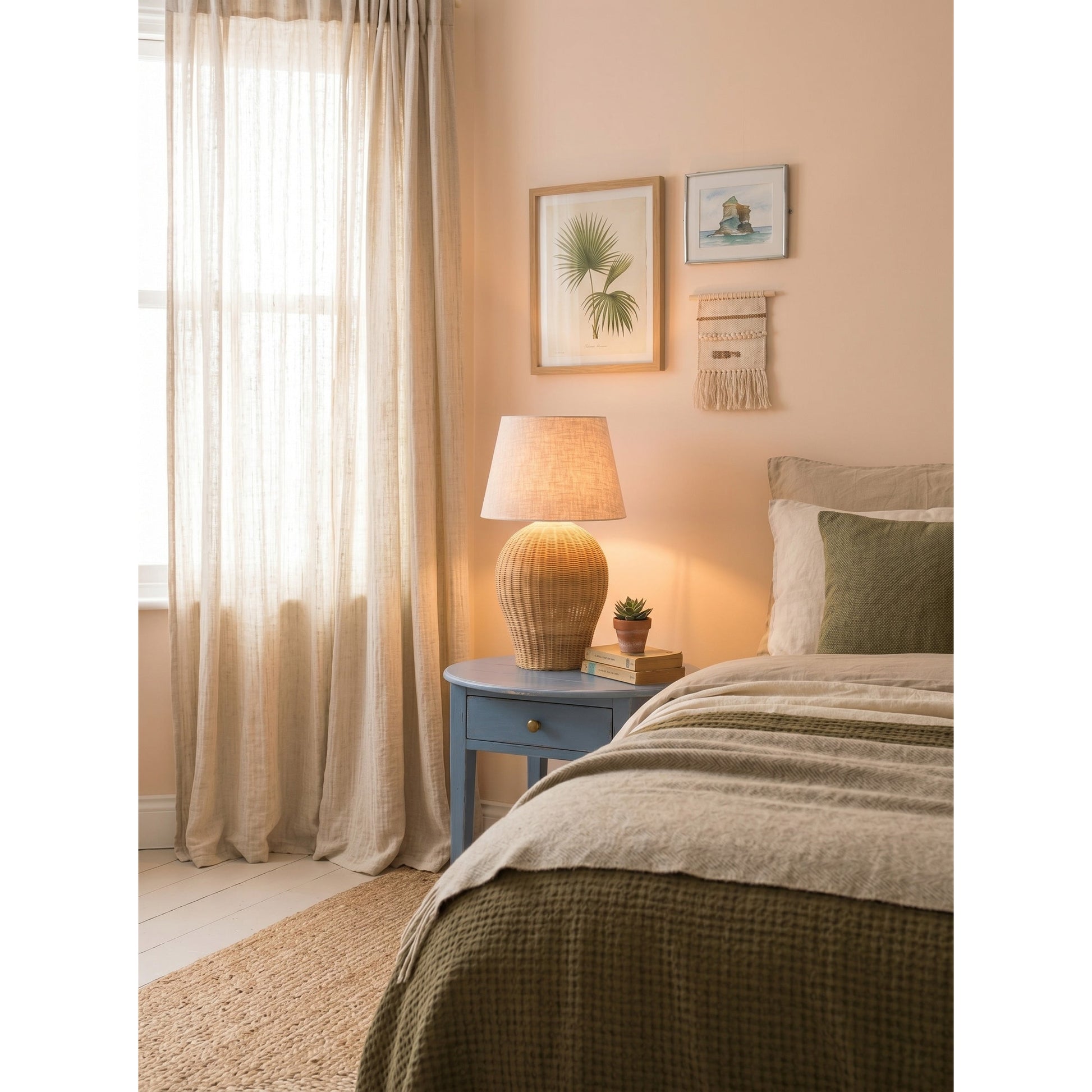 Full view of the Saona Table Lamp, showing its proportions.