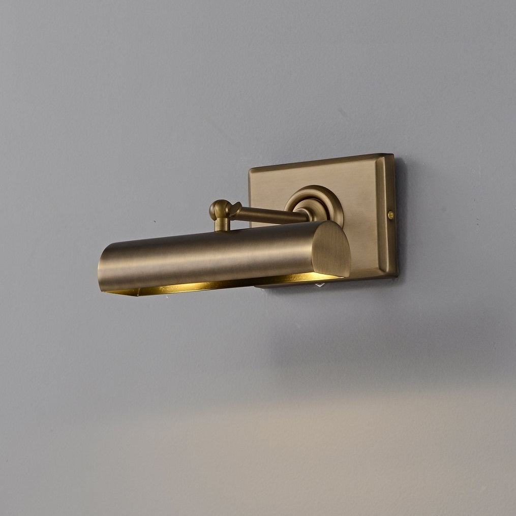The Steamer Wall Sconce shown from a low angle.