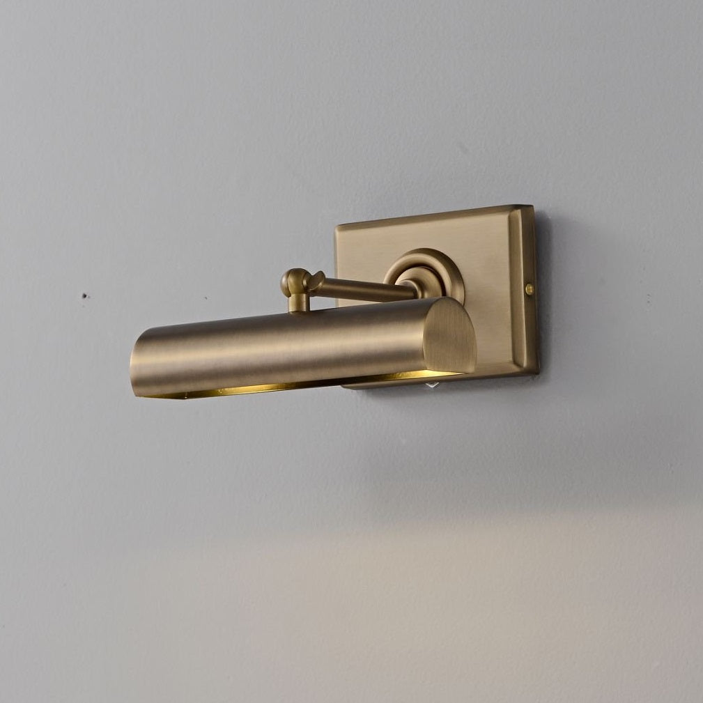 Detail of the mounting plate and hardwiring for the wall sconce.