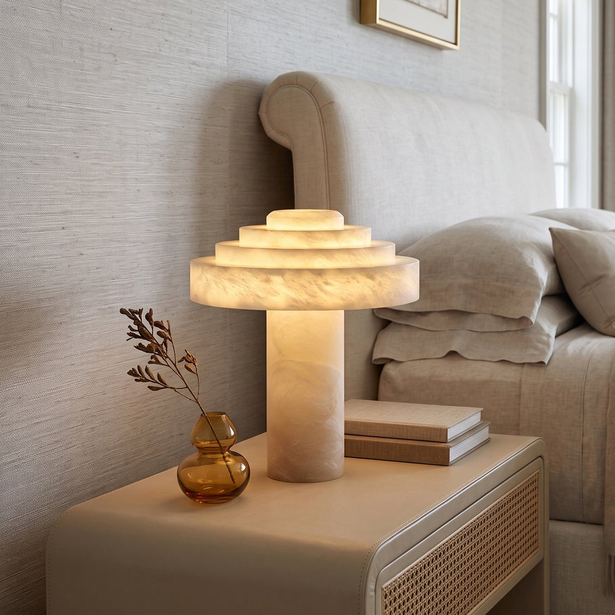 Jarrowmere Alabaster Table Lamp
