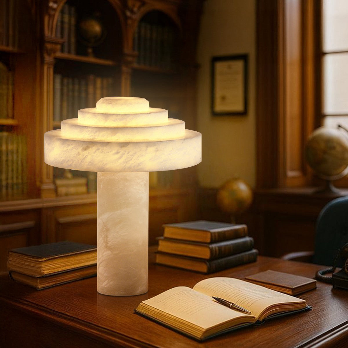 Jarrowmere Alabaster Table Lamp