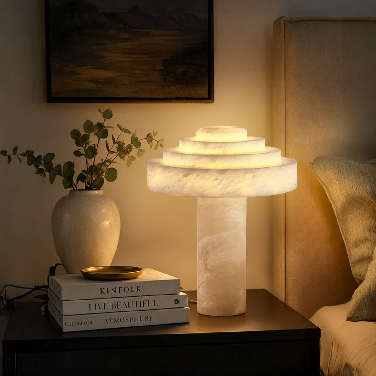 Jarrowmere Alabaster Table Lamp