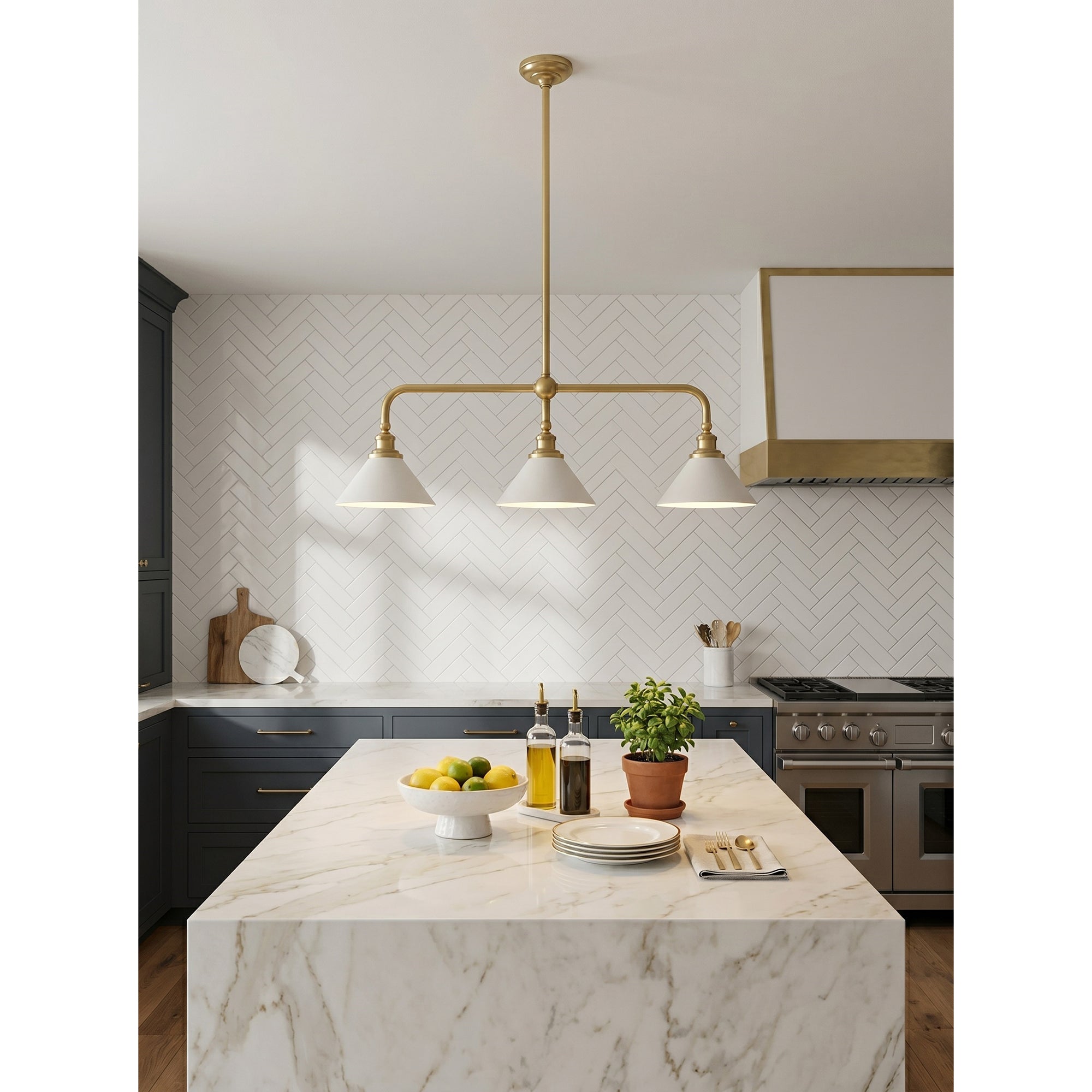 Neya Brass Elegance Chandelier
