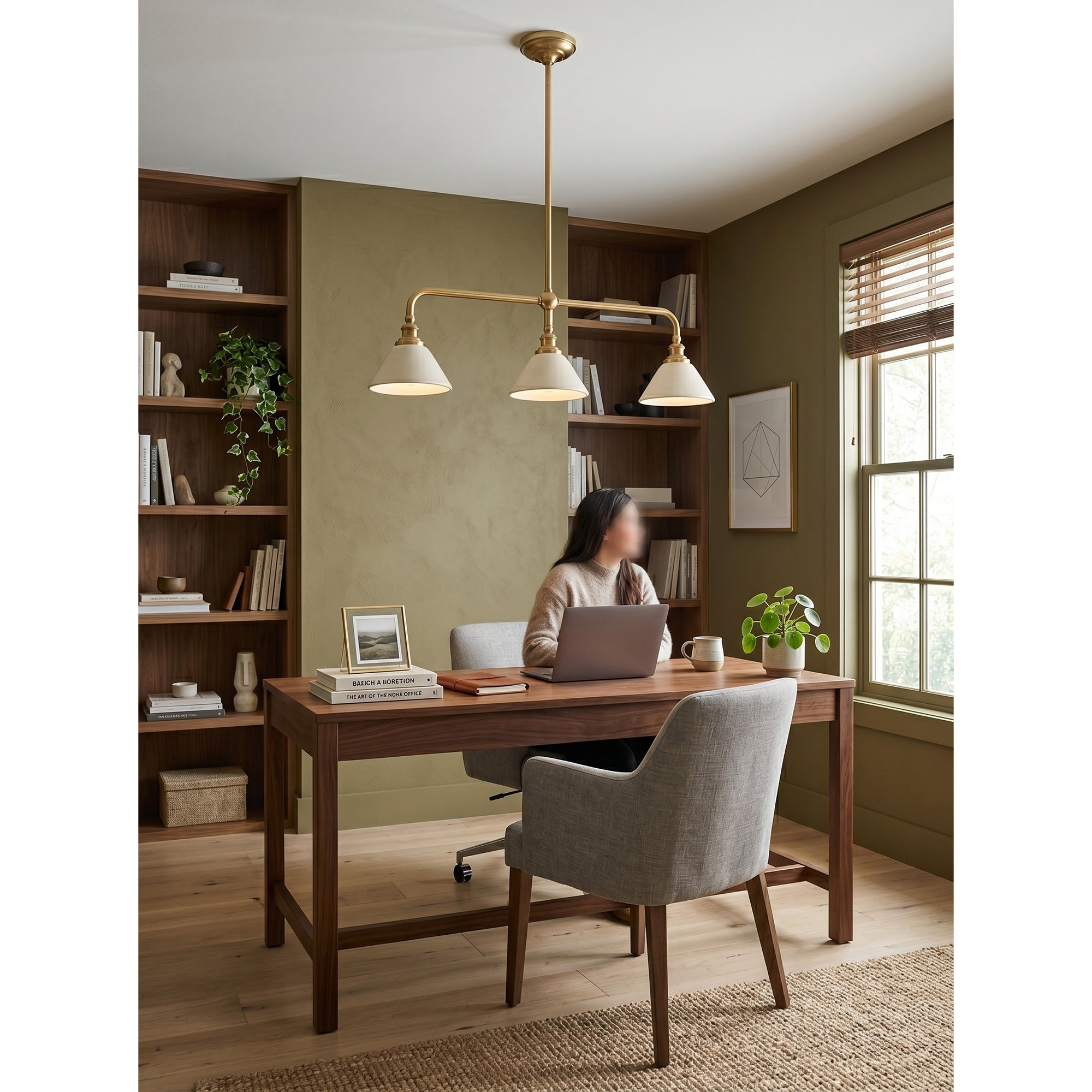 Neya Brass Elegance Chandelier