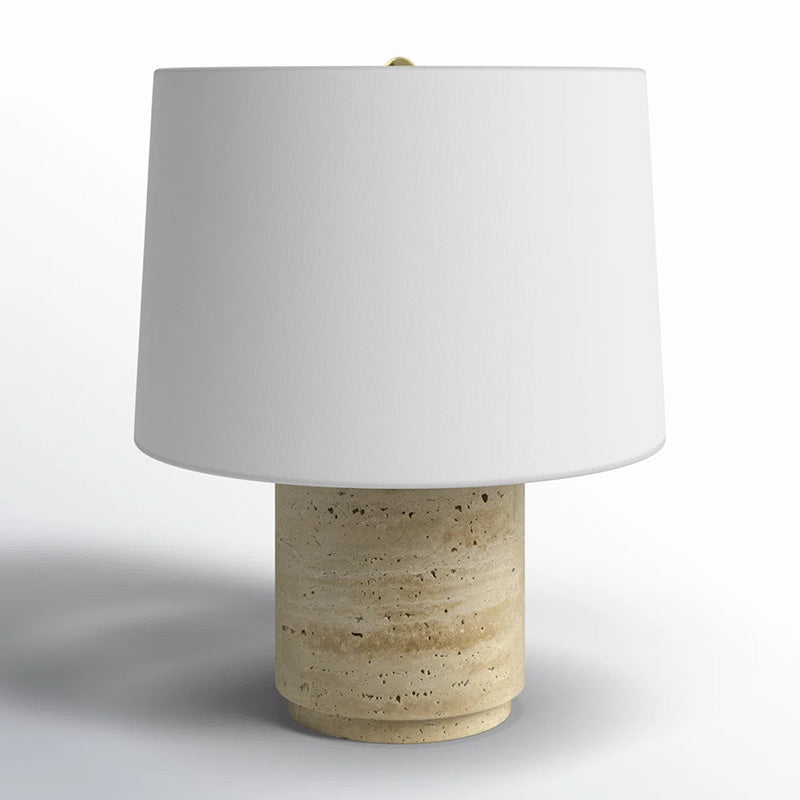 View of the lamp's base, showing its chunky, cylindrical shape.