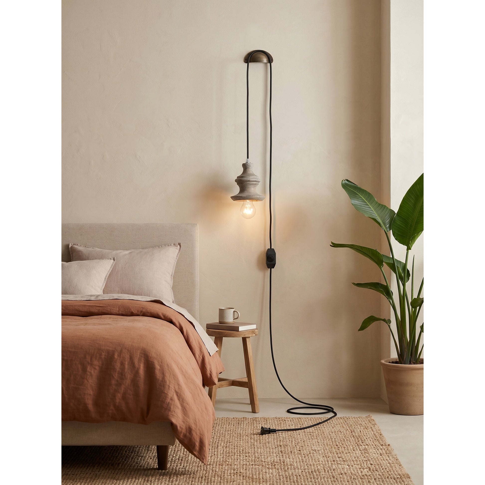 Top view of the Tomiya Wood Swag Light, Model C
