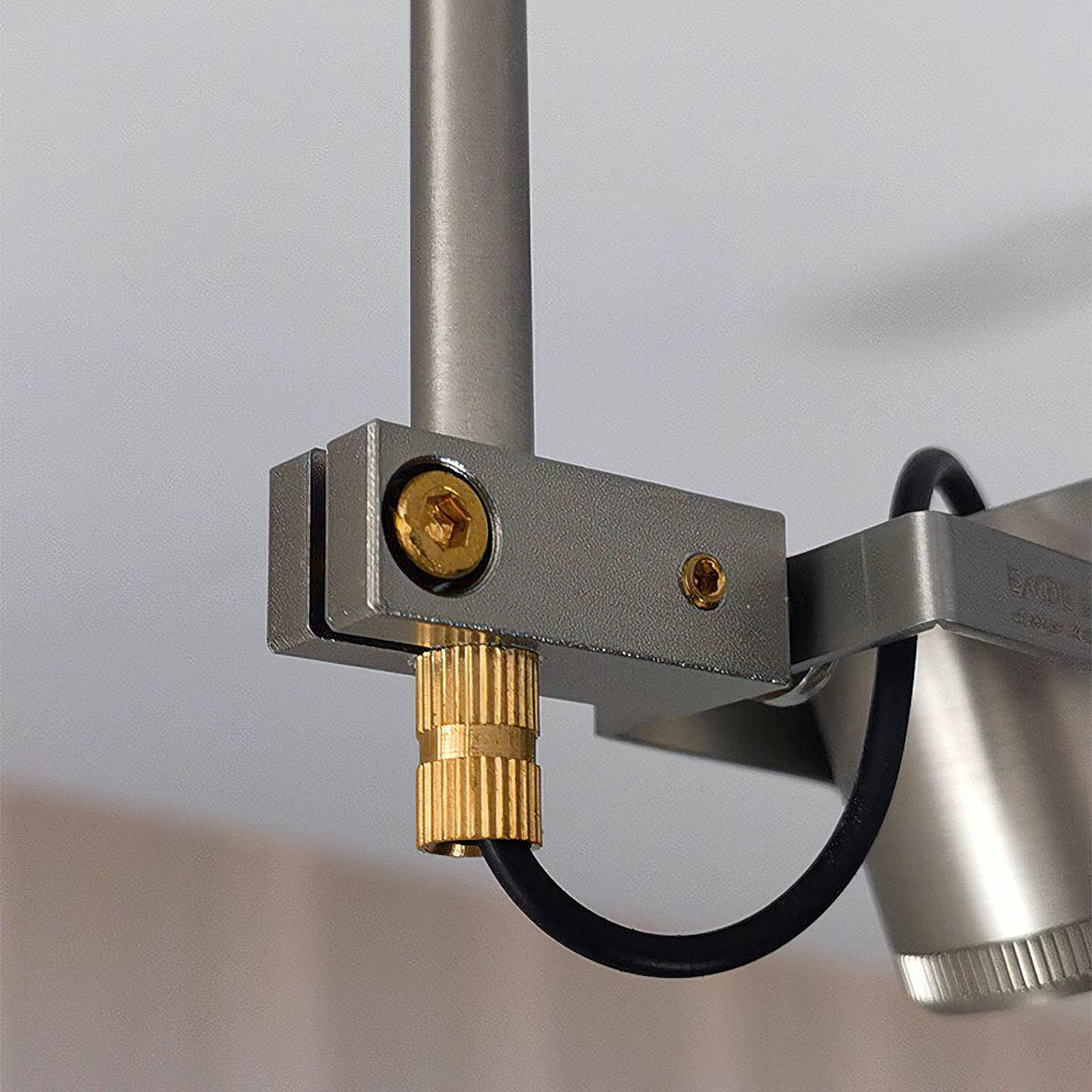 Full product view of the Triton LED Flush Mount with all components.