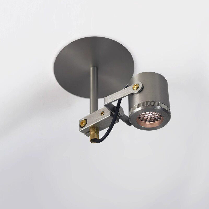 Close-up of the warm 3000K light emitted from the Triton flush mount.