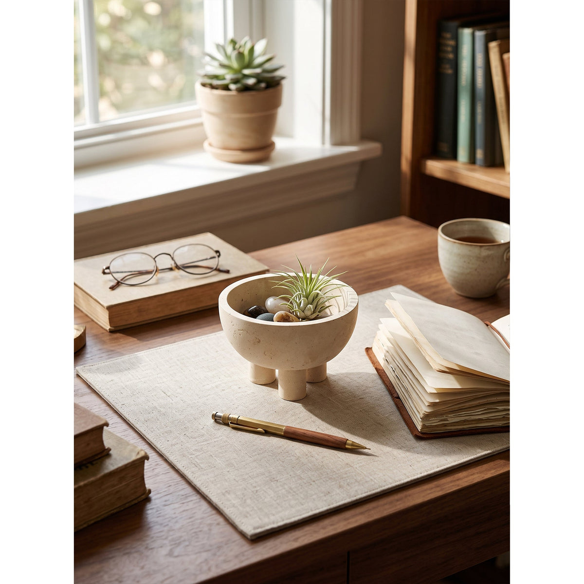 Graftmere Marble Footed Bowl