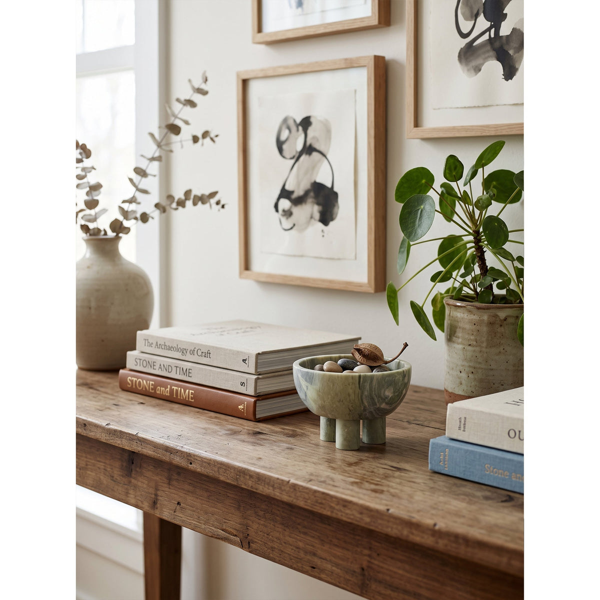 Graftmere Marble Footed Bowl