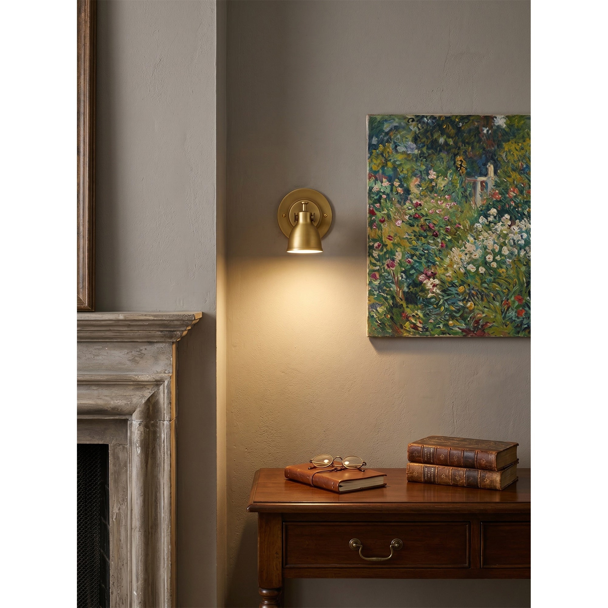 Dimensional drawing of the Waldo Wall Sconce with measurements.